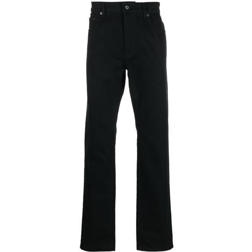 Kenzo jeans con applicazione logo - nero