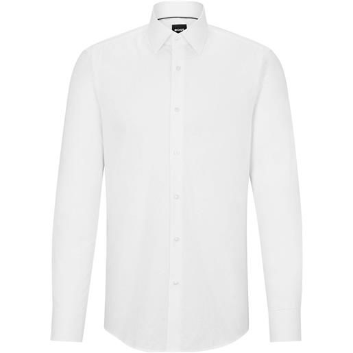 BOSS camicia con stampa astratta - bianco