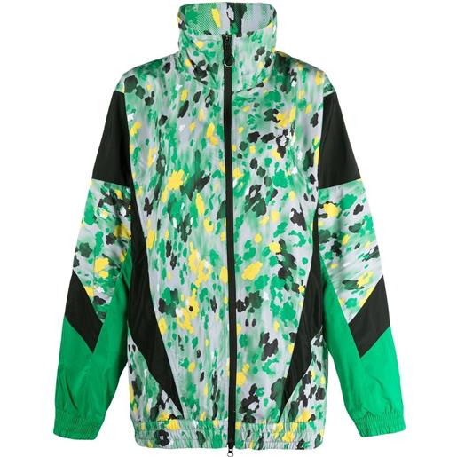 adidas by Stella McCartney giacca sportiva con stampa - verde