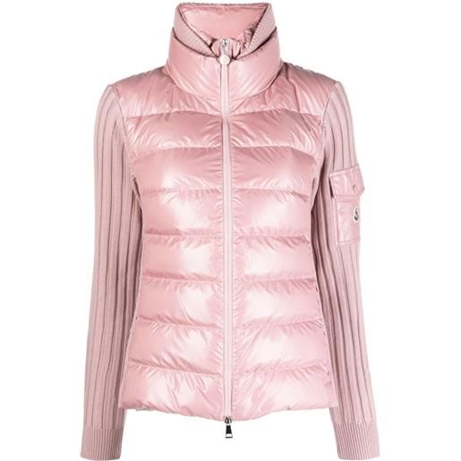Moncler cardigan a coste - rosa