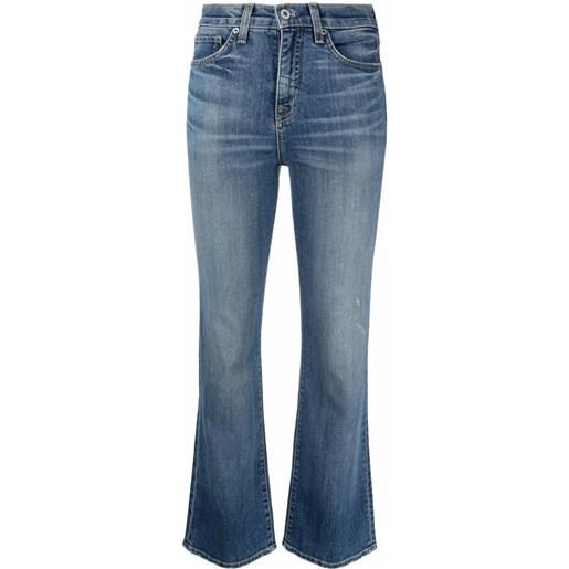 Nili Lotan jeans svasati a vita alta - blu
