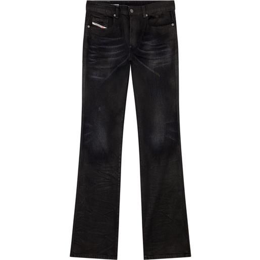 Diesel jeans d-buck svasati con vita bassa 1998 - nero