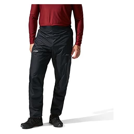 Berghaus deluge pro 2.0-pantaloni impermeabili traspiranti, uomo, nero, xs