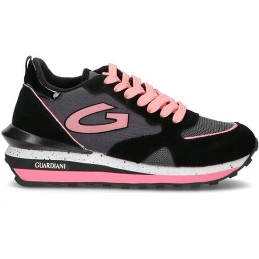 ALBERTO GUARDIANI sneaker donna nera/rosa in pelle