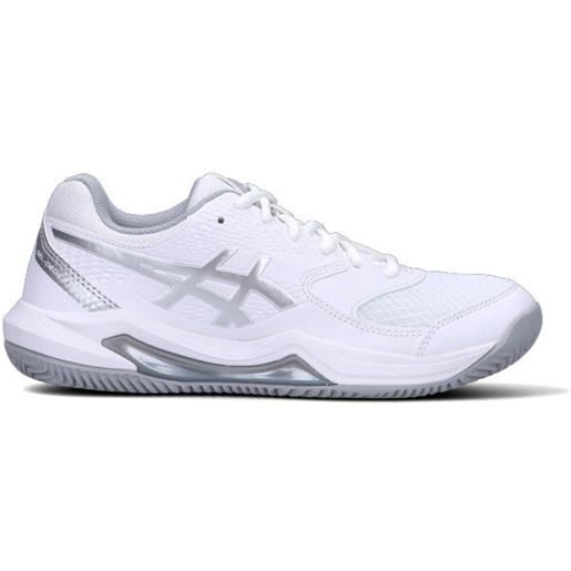 ASICS gel-dedicate 8 clay scarpa tennis donna bianca/argento