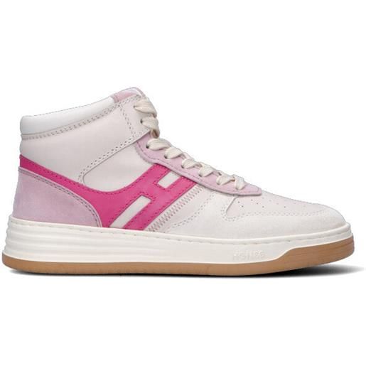 HOGAN sneaker donna panna/rosa in pelle