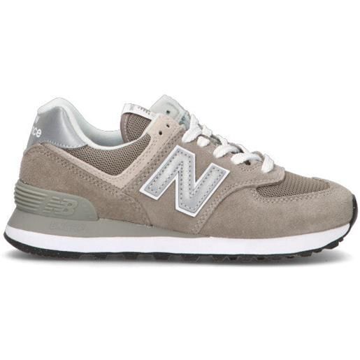NEW BALANCE sneaker donna grigia in pelle