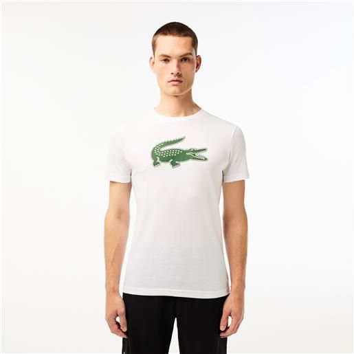 Lacoste maglietta da uomo Lacoste big logo core performance t-shirt white/green s