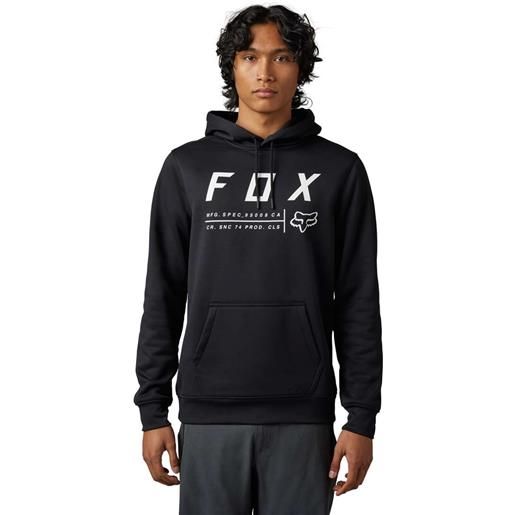 FOX abbigliamento invernale felpe fox felpa con cappuccio non stop fleece po black