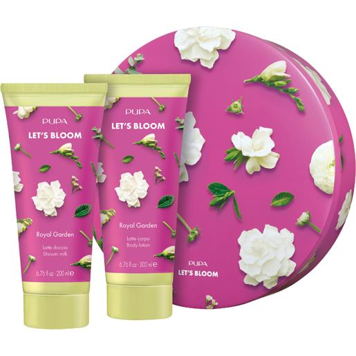 Pupa let's bloom kit 1 latte corpo e latte doccia royal garden 200 ml latte corpo + 200 ml latte doccia