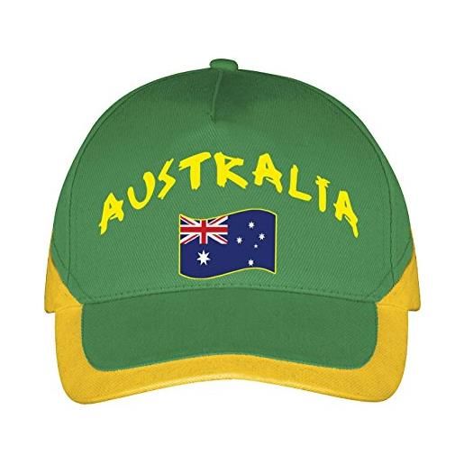 Supportershop australia, cappello uomo, verde, m