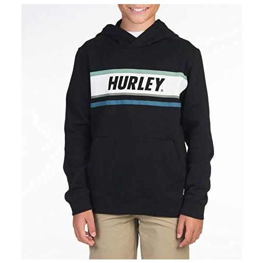 Hurley b sporty stripe, maglietta bambino, nero, m