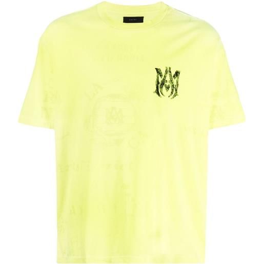 AMIRI t-shirt con stampa - giallo