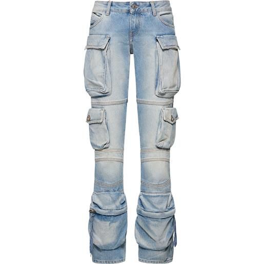 THE ATTICO jeans cargo vita bassa essie in denim