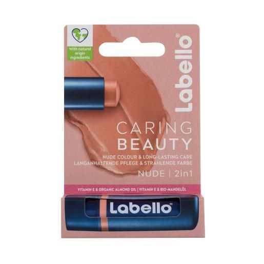 Labello caring beauty balsamo labbra colorato 4.8 g tonalità nude
