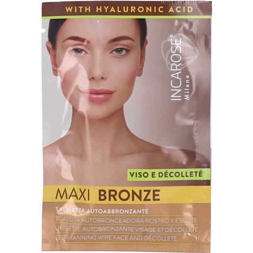 Incarose maxi bronze salvietta autoabbronzante 1 pz salviette