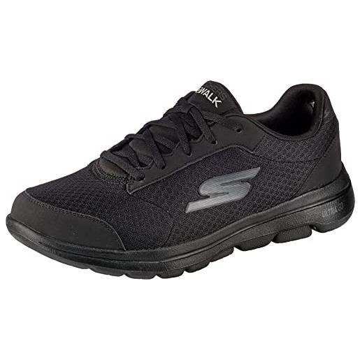 Skechers gowalk 5 demitasse - scarpe da corsa in maglia strutturata, scarpe da ginnastica uomo, nero, 46 eu
