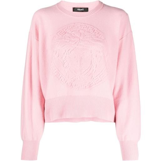 Versace maglione medusa head - rosa