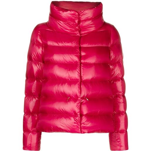 Herno giacca trapuntata con scollo a imbuto - rosa