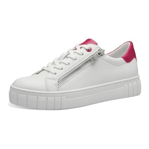 MARCO TOZZI 2-23764-41, sneaker basse, donna, bianco pink, 40 eu
