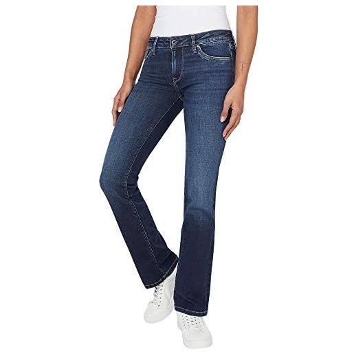 Pepe Jeans piccadilly, jeans donna, blu (denim-gv9), 29w / 30l