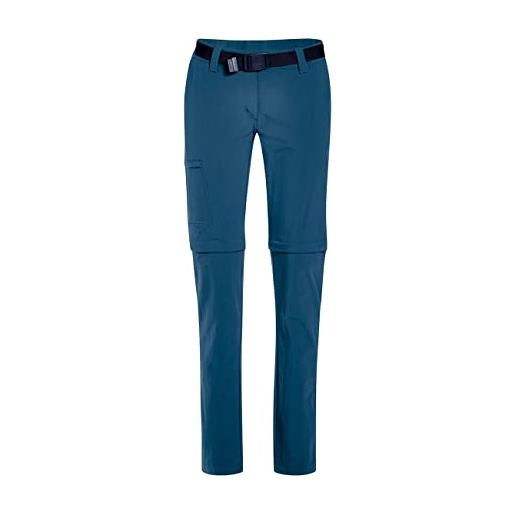 maier sports inara slim zip, pantaloni per attività all'aperto donna, blu ensign, 72 mm