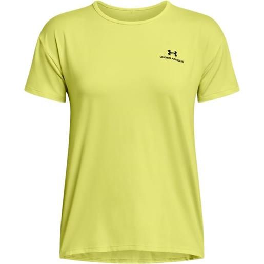 UNDER ARMOUR t-shirt rush energy 2.0 donna lime yellow/black