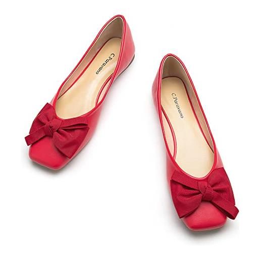 C.Paravano ballerine donna | scarpe donna ballerine | scarpe punta chiusa (37, rosa)