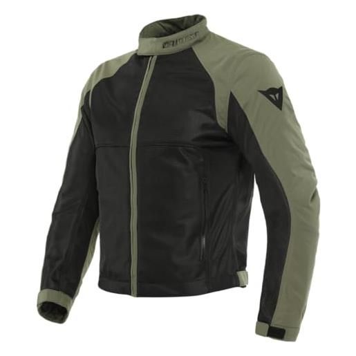 Dainese - sevilla air tex jacket, giacca moto uomo estiva, giubbotto traspirante e leggero con mesh traforata per massima libertà di movimento, nero/verde scuro