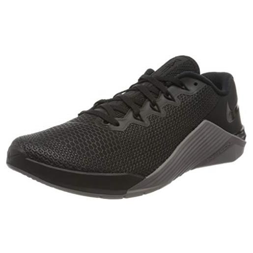 Nike metcon 5, scarpe da ginnastica unisex-adulto, nero (black/desert sand/lt current blue 040), 38 eu