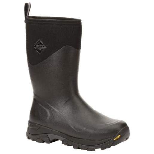 Muck Boots ghiaccio artico mid agat, stivali in gomma uomo, nero, 49 eu