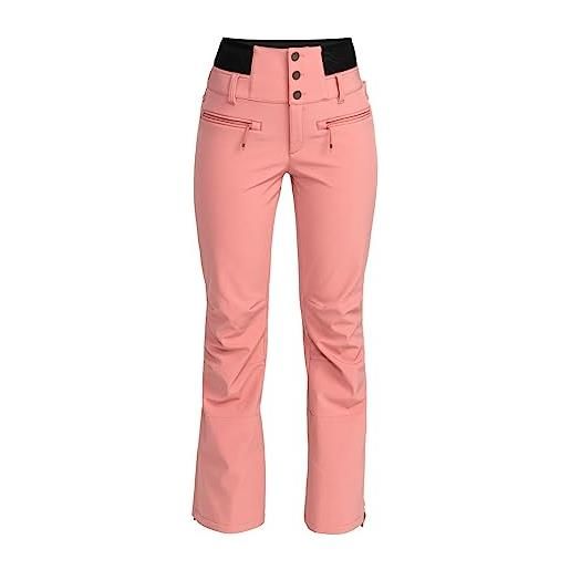 Roxy rising high pantaloni tecnici da snowboard da donna rosa