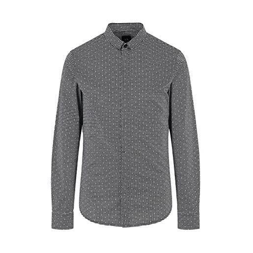 Armani Exchange camicia uomo grigio modello 3rzc25zneaz xl