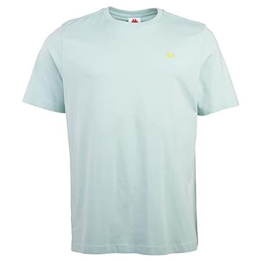 Kappa maglietta da uomo, vestibilità regolare t-shirt, eggshell blue