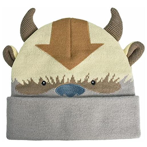 Concept One avatar the last airbender appa acrylic knitted winter hat beanie with cuff mtze, multicolore, taglia unica unisex-adulto