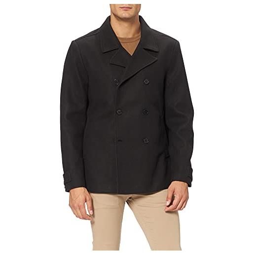 Urban Classics classic pea coat giacca, nero, m uomo