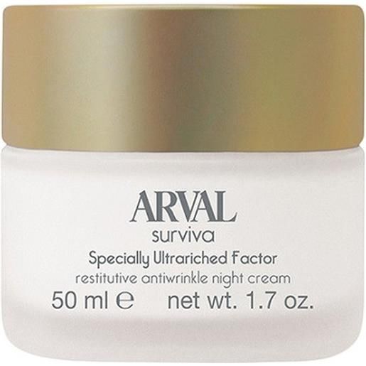 Arval surviva - specially ultrariched factor - crema notte restitutiva antirughe 50ml