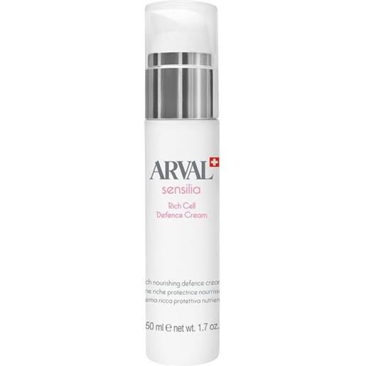 Arval sensilia - rich cell defence cream - crema ricca protettiva nutriente 50ml