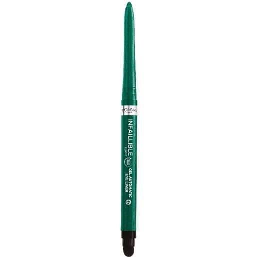 L'oréal paris infaillible 36h grip liner, matita automatica in gel 48 automatic gel pencil emerald green