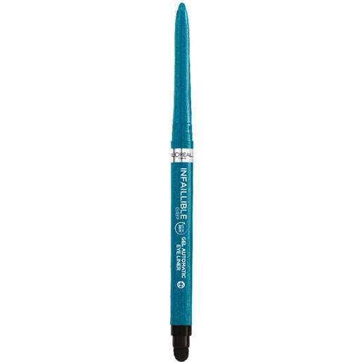 L'oréal paris infaillible 36h grip liner, matita automatica in gel 48 automatic gel pencil turquoise faux fur