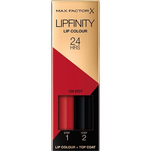 MAX FACTOR lipfinity 120 hot tinta + gloss