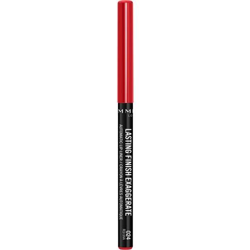 RIMMEL lasting finish exaggerate 024 red diva matita labbra durevole