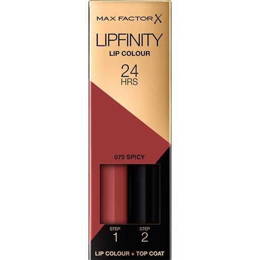MAX FACTOR lipfinity 070 spicy tinta + gloss