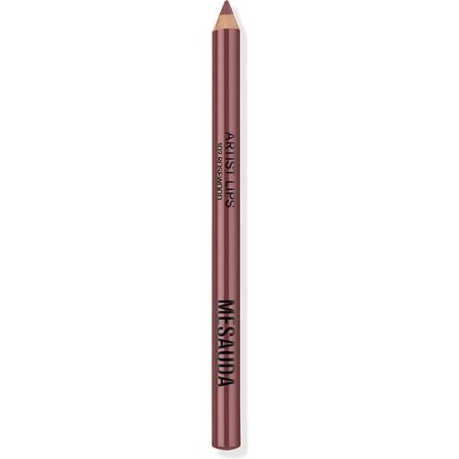 MESAUDA artist lips 102 rosewood matita morbida tratto preciso sfumabile 1,14gr