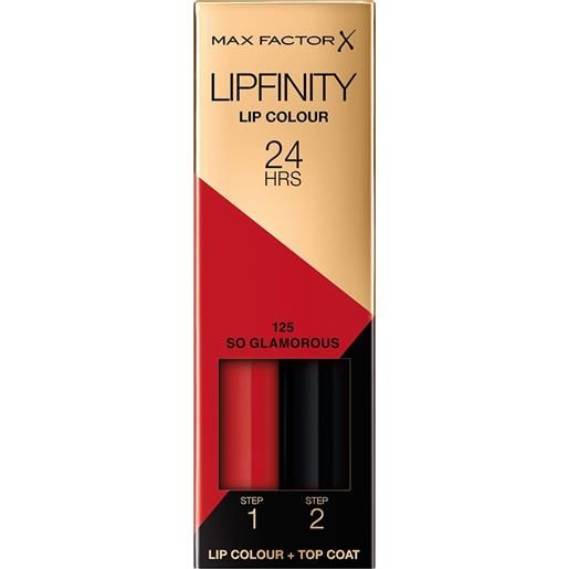 MAX FACTOR lipfinity 125 so glamorous tinta + gloss