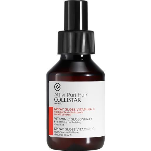COLLISTAR attivi puri hair spray gloss vitamina c illuminante rivitalizzante 100ml