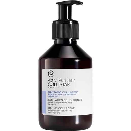 COLLISTAR attivi puri hair balsamo collagene ridensificante volumizzante 200 ml