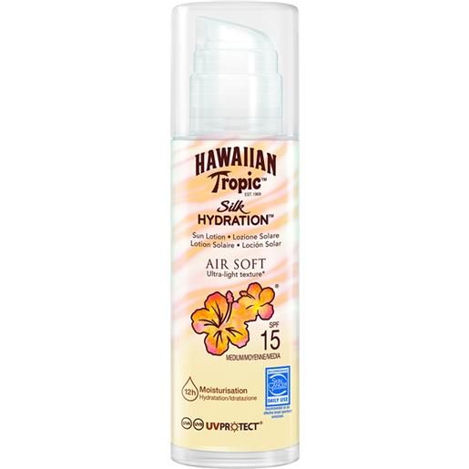 HAWAIIAN TROPIC silk hydration air soft sun lotion solare ultra-leggera 150ml spf15