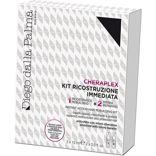 DIEGO DALLA PALMA MILANO cheraplex kit siero + maschera ricostruzione immediata 15 ml + 15 ml