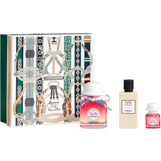 HERMES cofanetto tutti twilly d'hermes - eau de parfum 85 ml + 7,5 ml + latte idratante corpo 80 ml